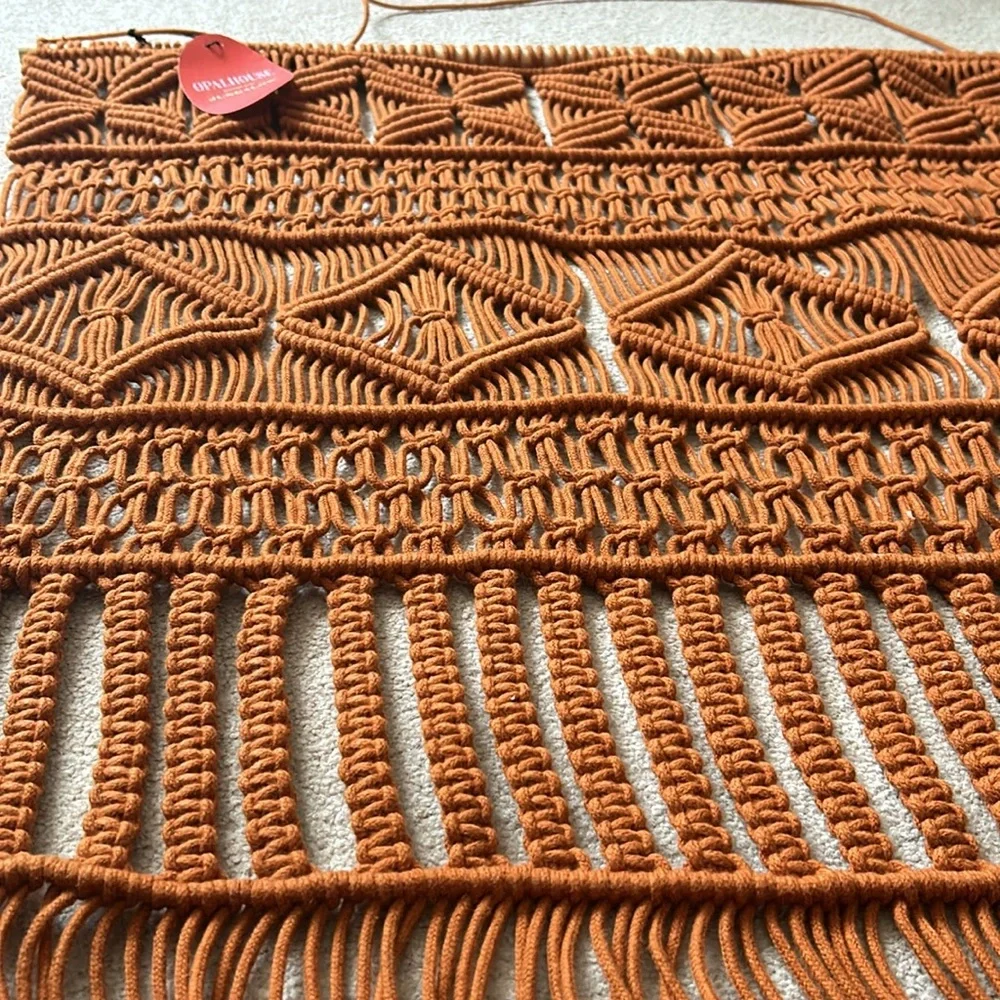 Opalhouse 25” x 35”  Woven Macrame  Hanging Wall Art